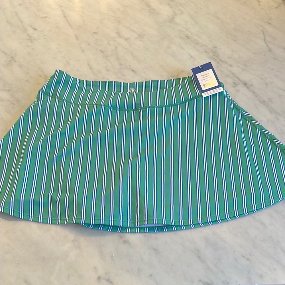 Striped Green Skirt - Addison bay flounce skirt new with tags - never worn